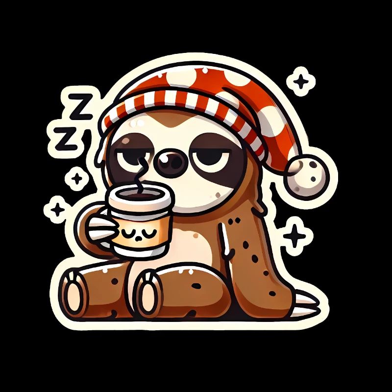 Its Monday Again Sleepy Sloth Design