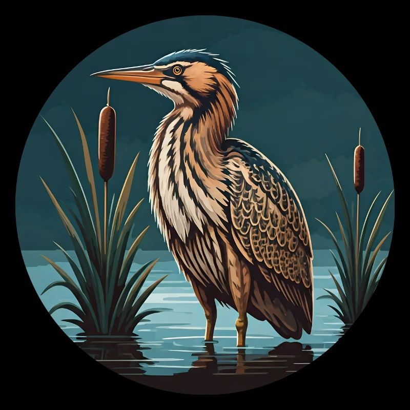 Bittern Botaurus Stellaris Heron