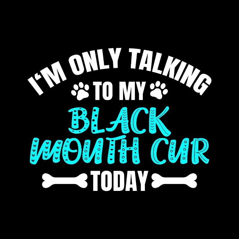 Cur à bouche noire