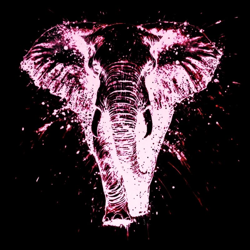 Electro Elephant Graffiti