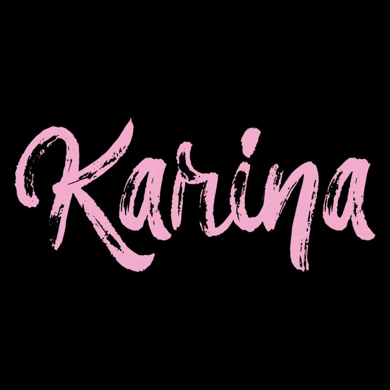 karina,name,cursive,pink,font