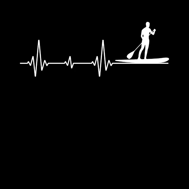 Paddleboard Paddleboard Paddle Heartbeat Cadeau
