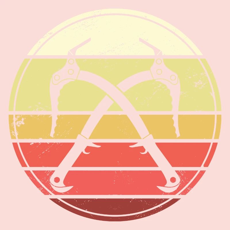 Eisklettern Retro Eispickel Eiskletterer