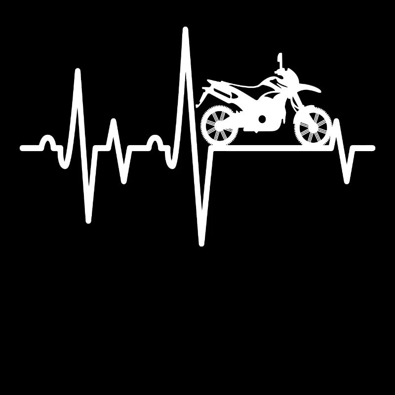 Motorcycle, biker, motorcycle cardiogram, minimalist