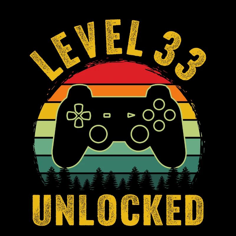 Level 33 unlocked t-shirt level 33 complete
