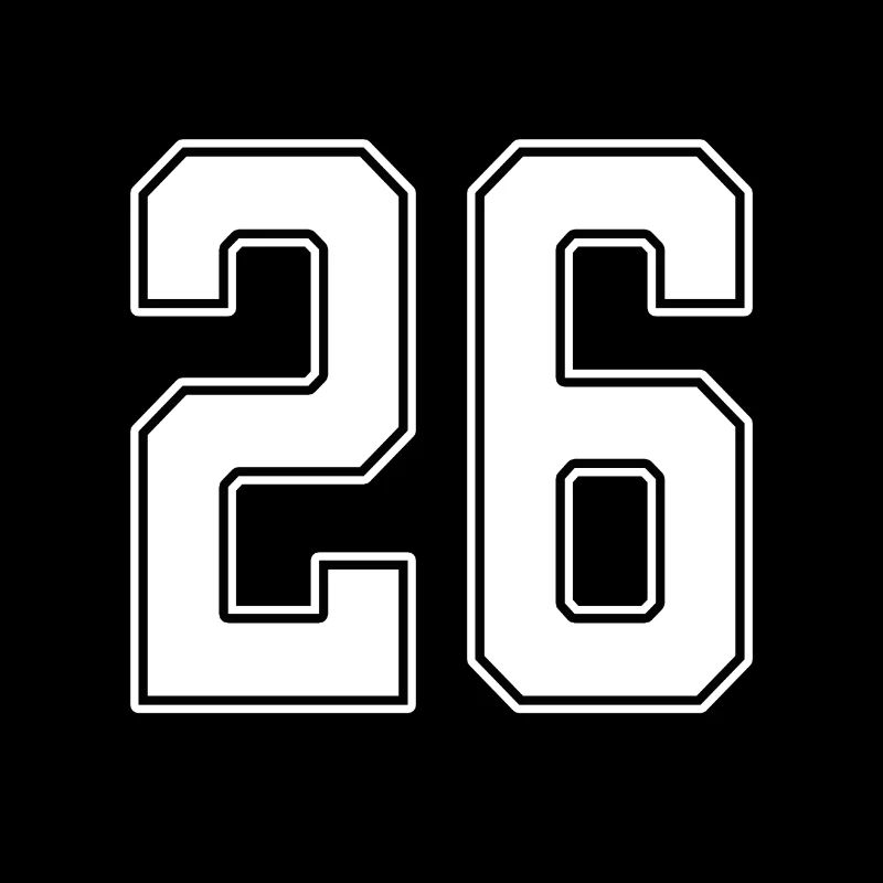 26 ans numéro maillot 26