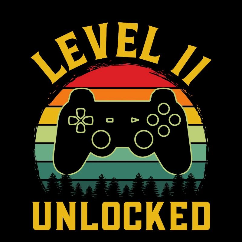 Level 11 unlocked t-shirt level 11 complete
