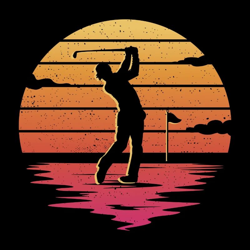 Golf Golfeurs Golfeurs Rétro Golfeurs