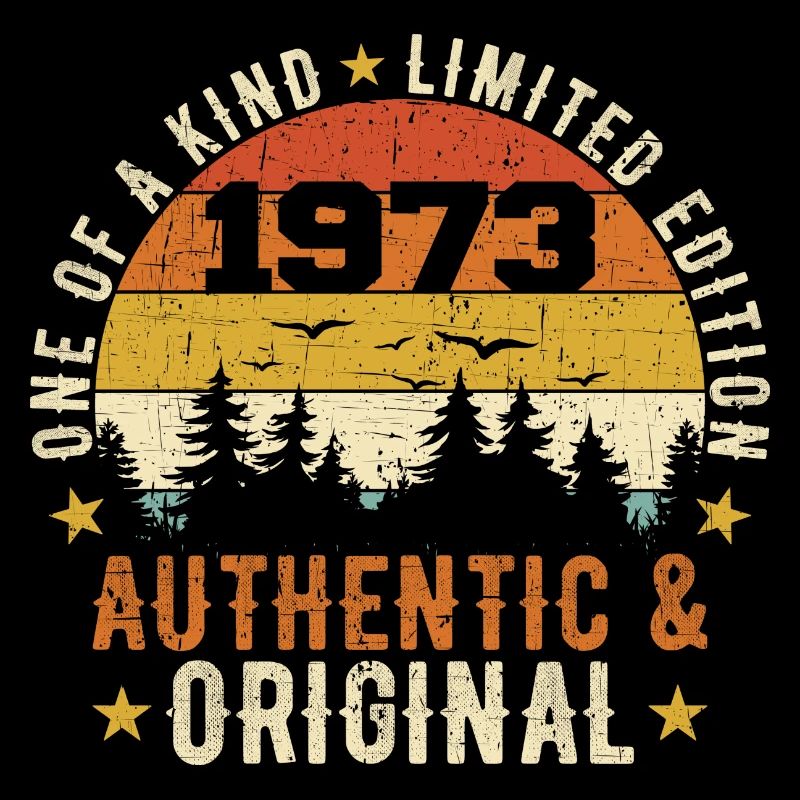 Original 1973 Cadeau D'anniversaire 1973 Authentic