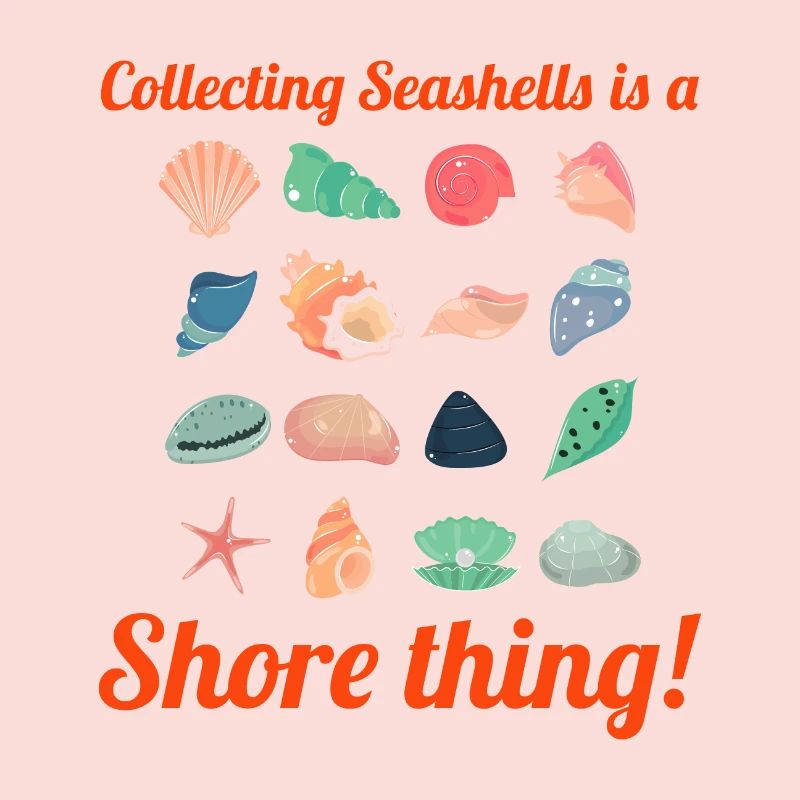 Seashells Collector Beachcomber Sea Shell Ocean