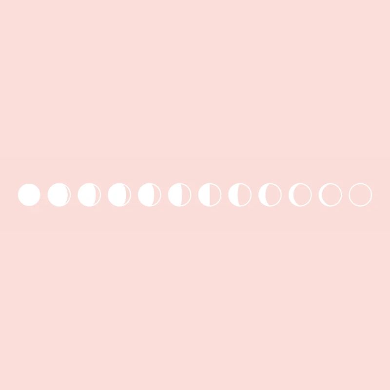 Moon phases circles