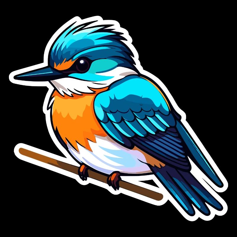 Eisvogel Vogel Zeichnung