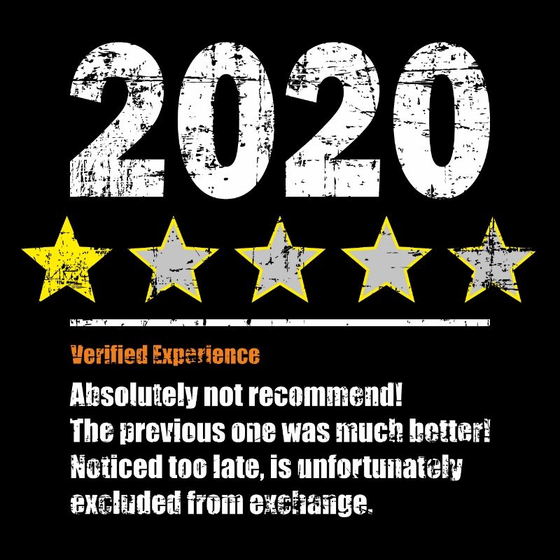 One star bad year 2020 not recommended
