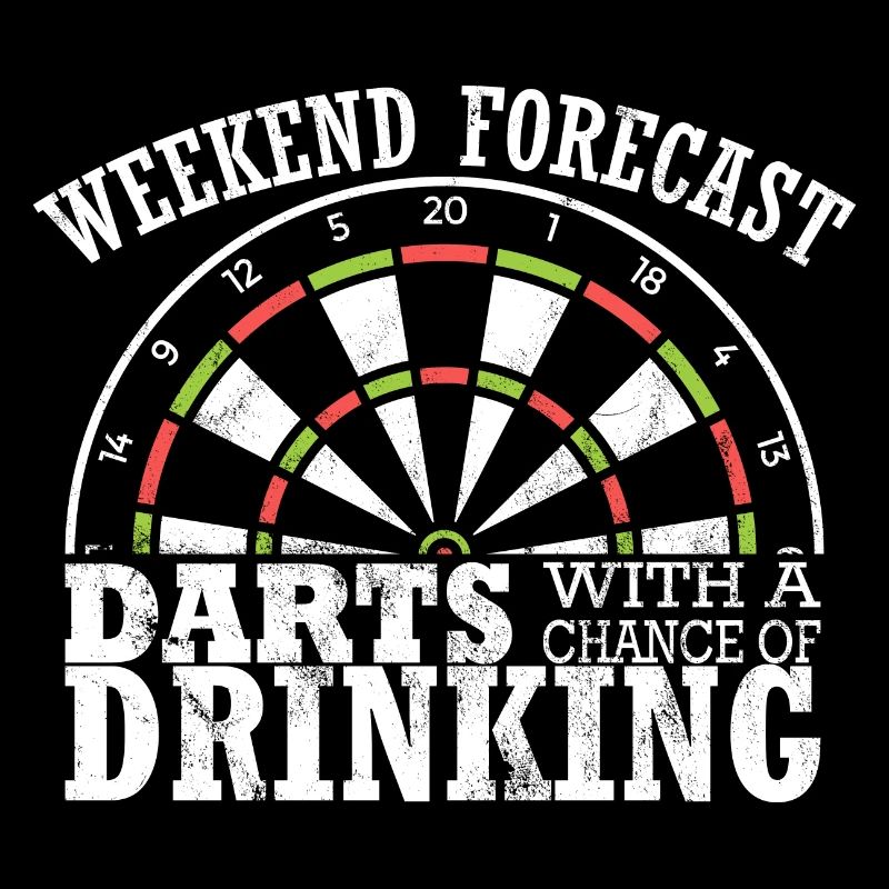 Darts Funny Weekend Drinking Play Darts Player