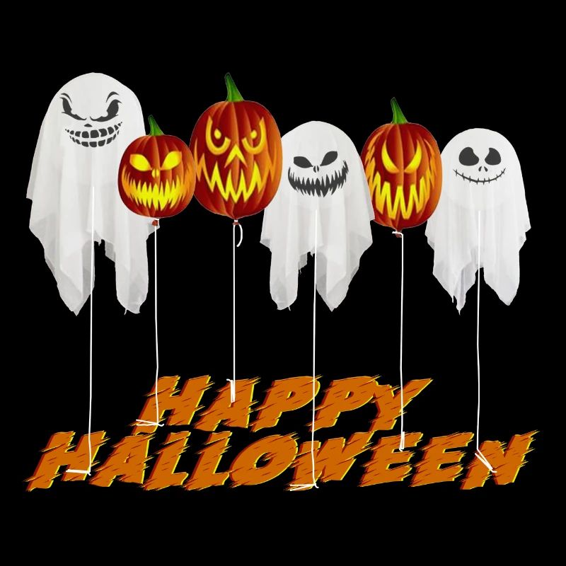 Happy Halloween pumpkin ghost balloons