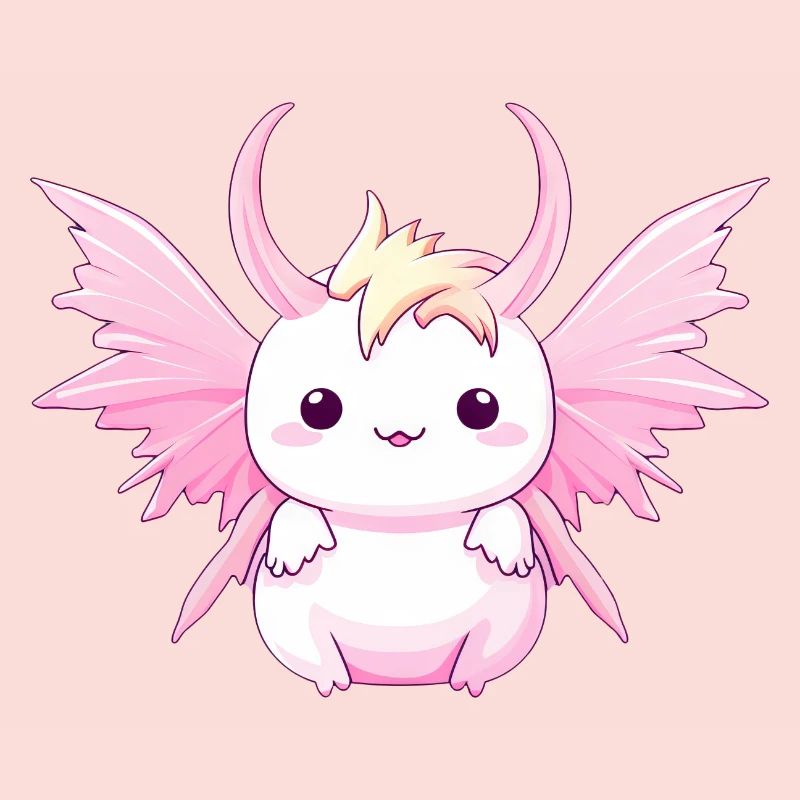 Axolotl Angels & Devils - Design avec cornes et