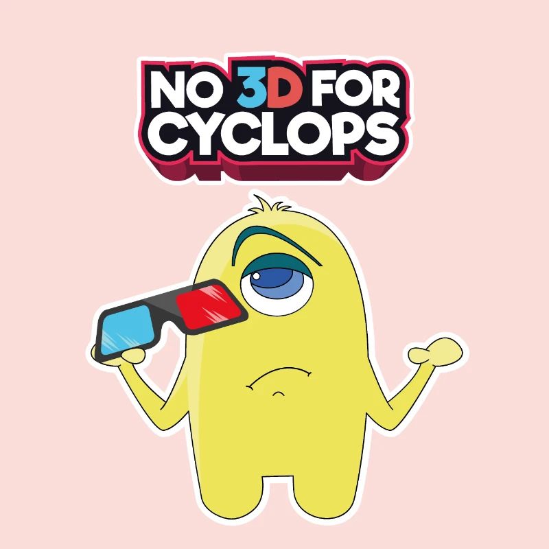 Comic 3D Glasses Cyclops Cinema Movie Comic Gift