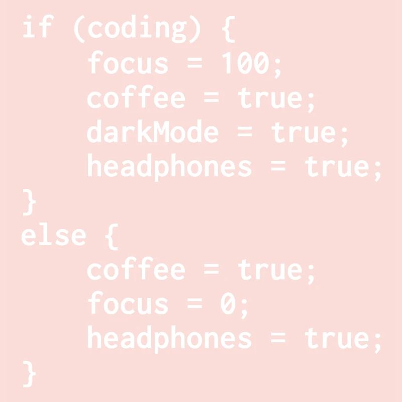 Programmierer-Else-Code