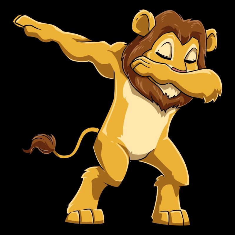 Dabbing Löwe Dab Tanzen Tanz