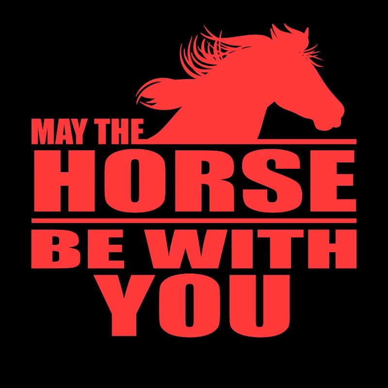 Möge das Pferd mit dir sein Design Horsing Shirt