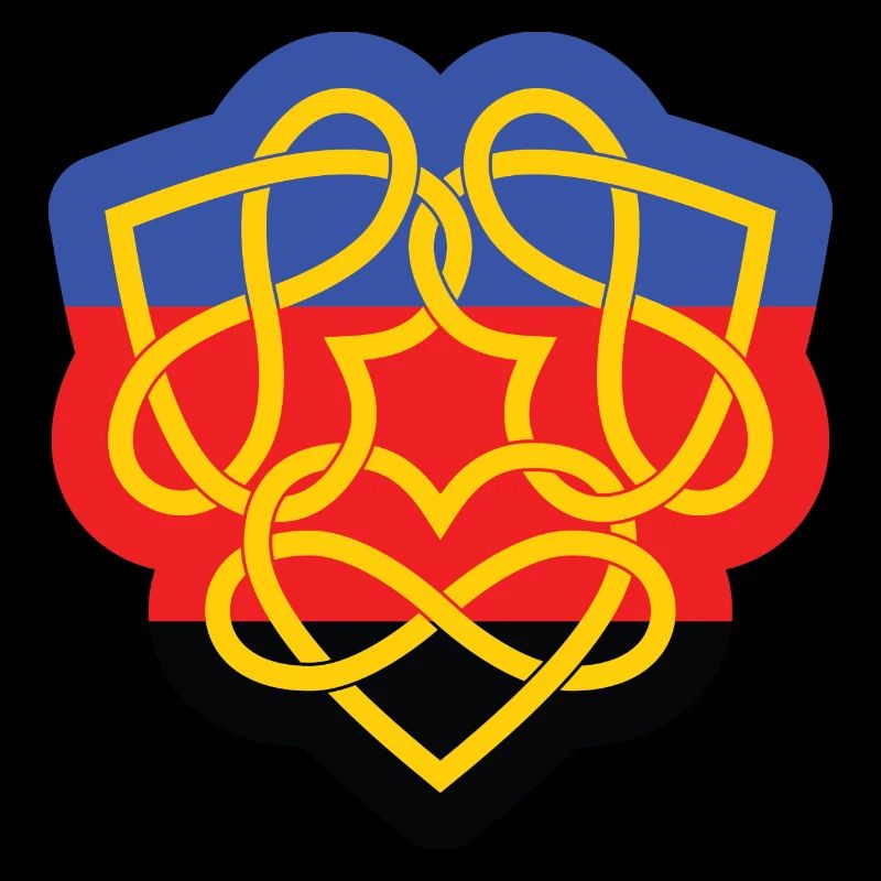 Poly Infinity Hearts Interlocked Flag