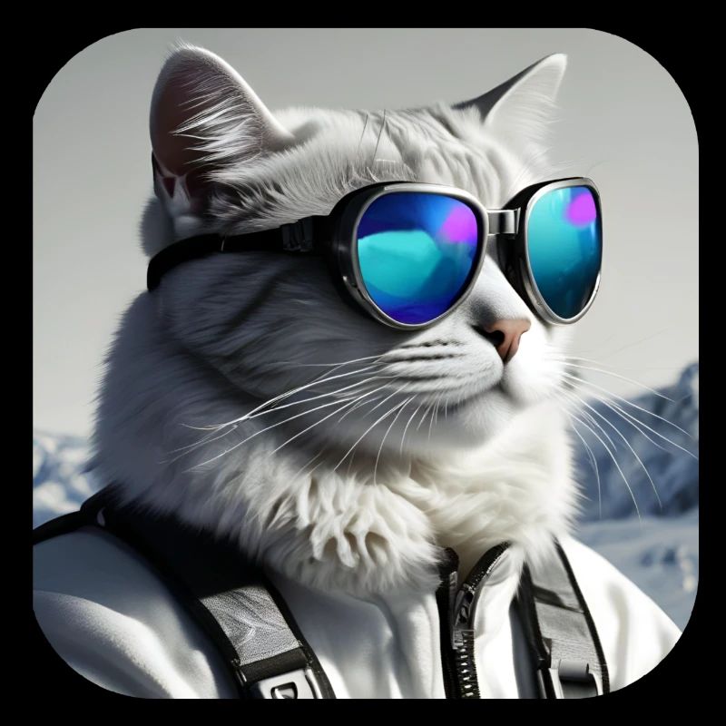 Coole Katze mit Sonnenbrille