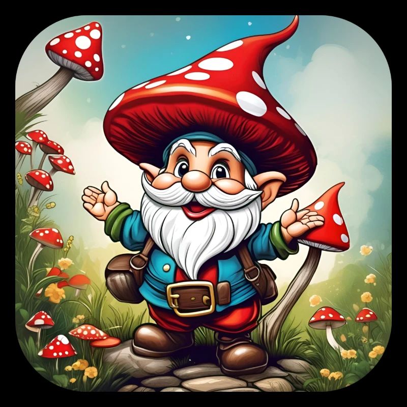 Cute Toadstool Leprechaun