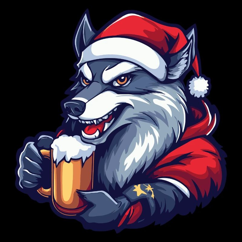 Wolf Weihnachten Bier