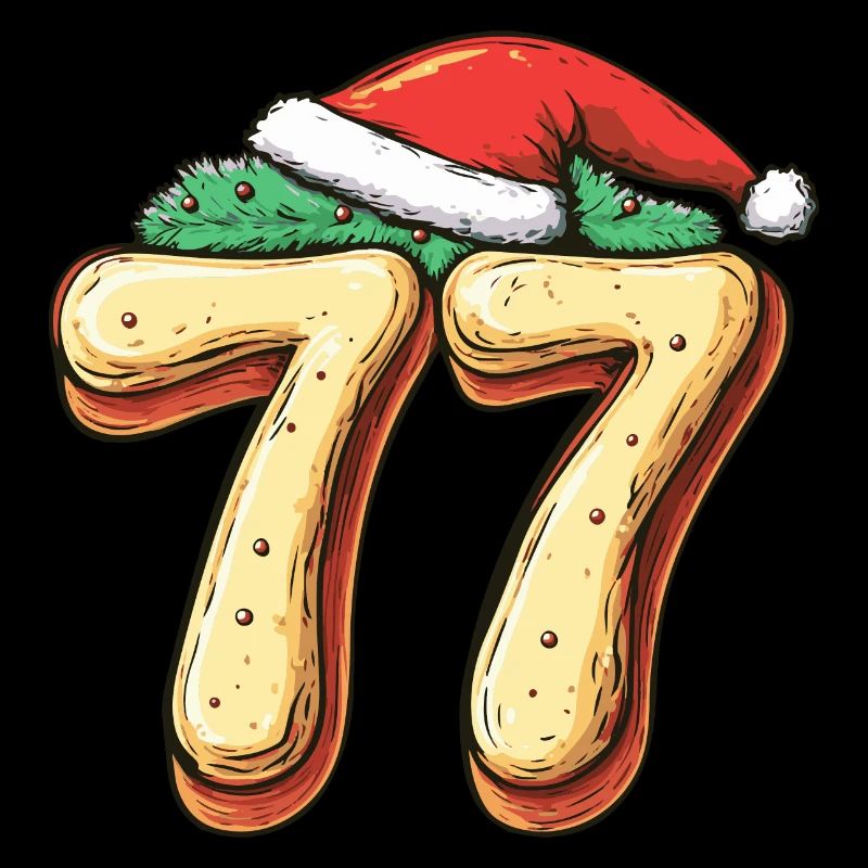 Biscuit de Noël à 77 chiffres