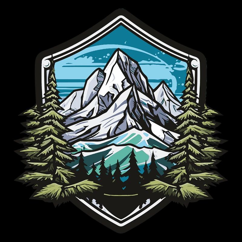 Mountains Winter Forest Peaks