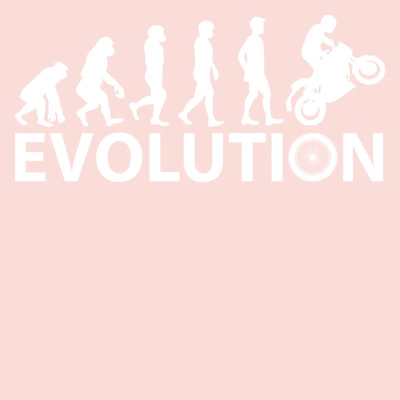 Evolution Monkey to Motorbiker Funny Gift