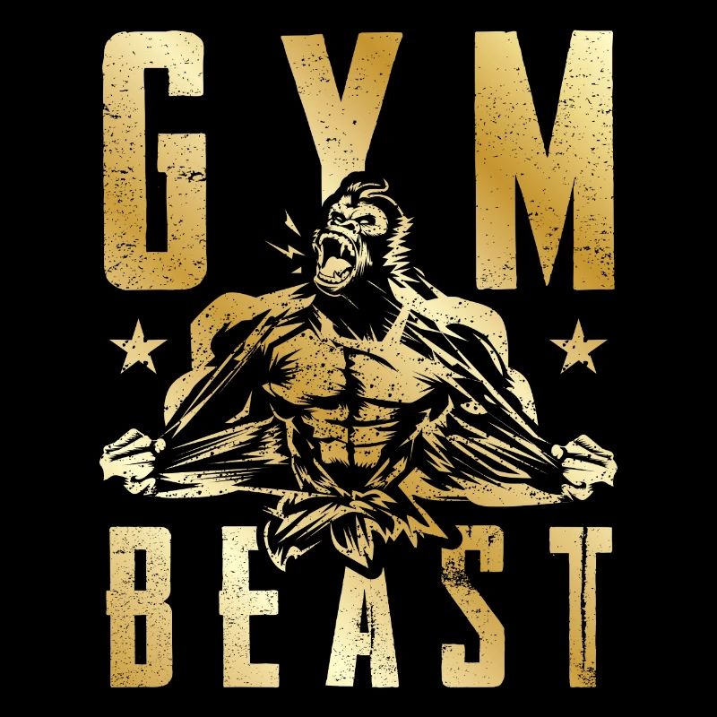 gorille gym bête doré