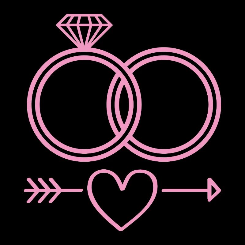 Eheringe Symbol Icon Ringe