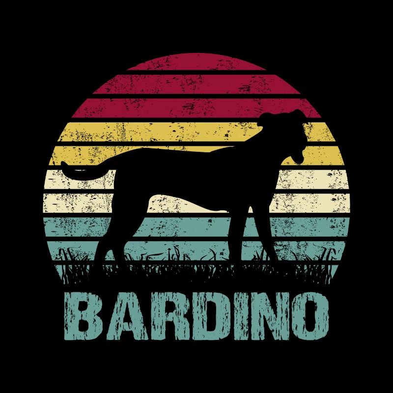 Bardino Majorero Bandes de silhouette de style rétro