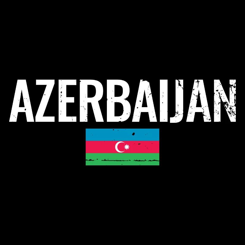 Azerbaïdjan Vintage Azerbaïdjan Drapeau