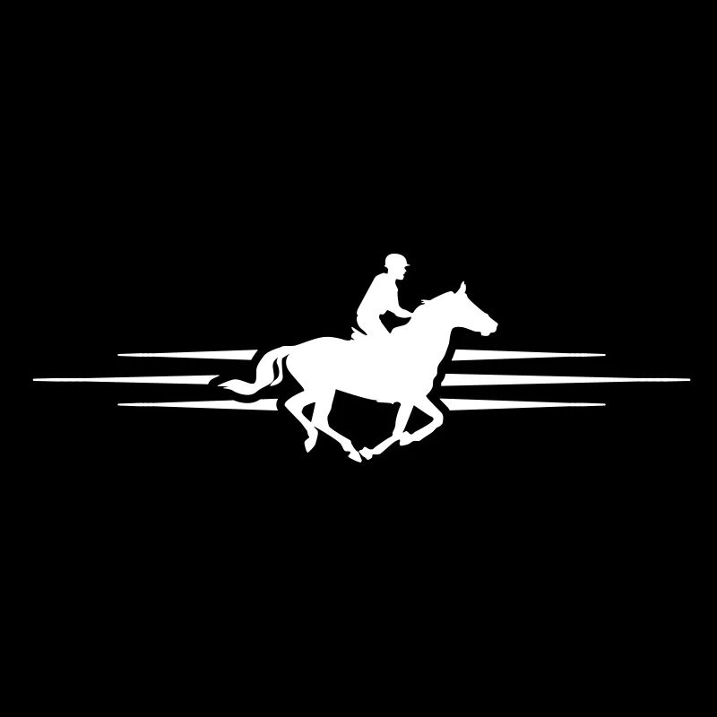 équitation ligne dash élément icône silhouette
