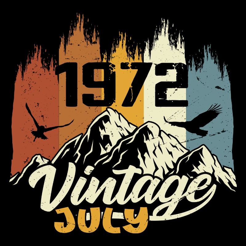 Vintage Juli 1972 Geburtstagsgeschenk Juli 1972