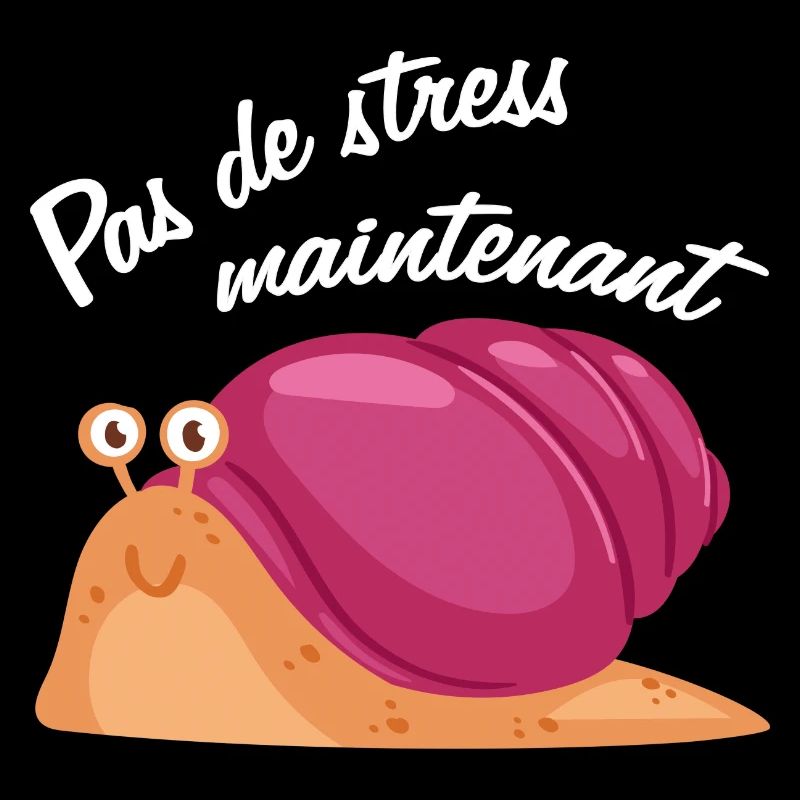 Pas de stress, un escargot qui dort.