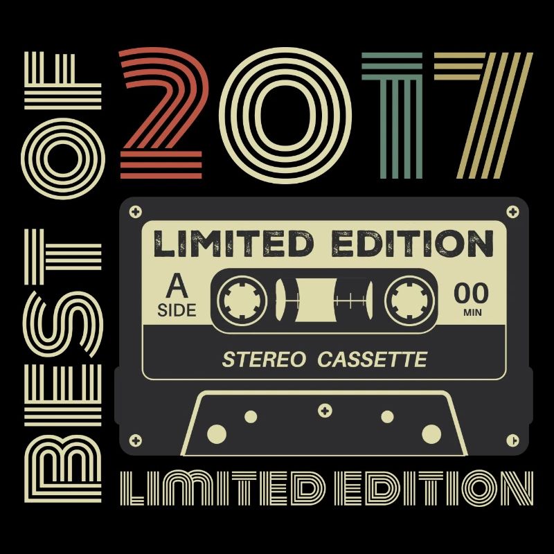 Millésime 2017 - cadeau d’anniversaire rétro 2017