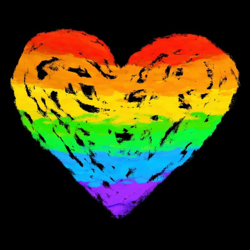 Rainbow Heart LGBT, LGBTQ, Same Love