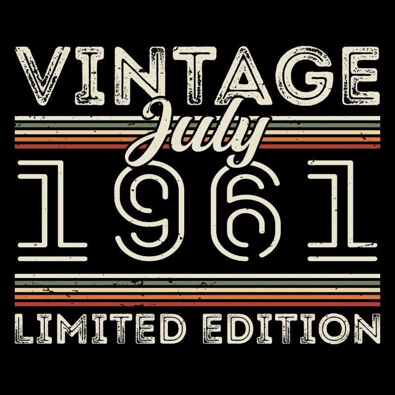 Juli 1961 Juli Geburtstagsgeschenk Juli 1961