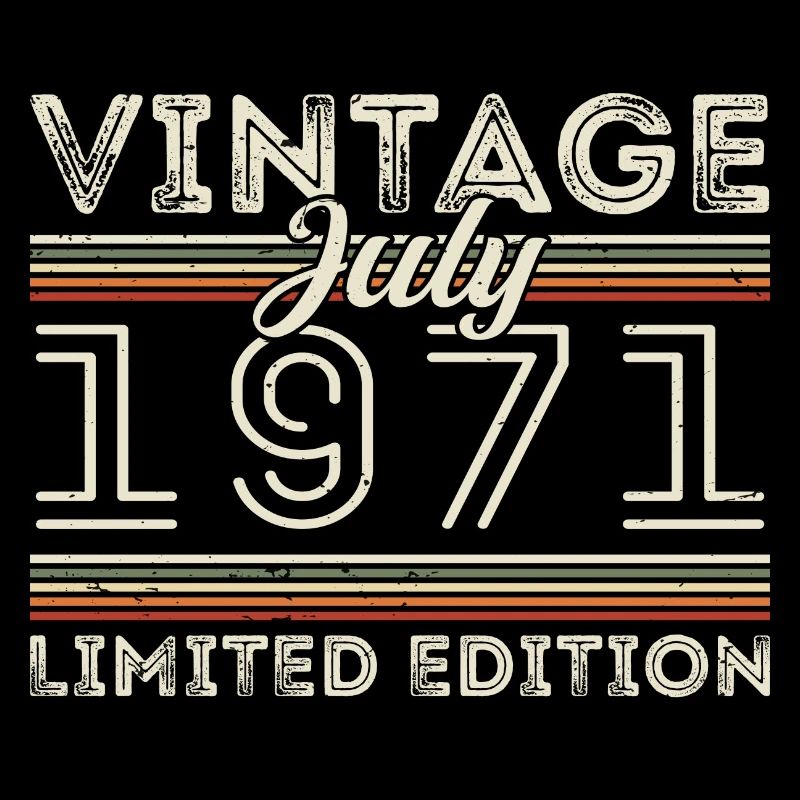 Juli 1971 Juli Geburtstagsgeschenk Juli 1971