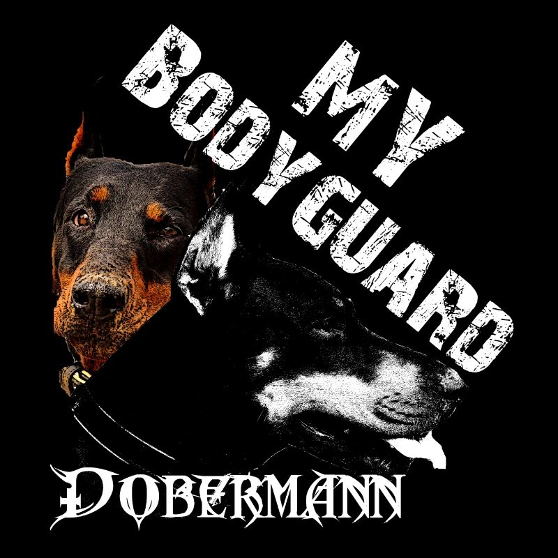 tête de chien doberman, énonciations de chien, garde du corps, chiens