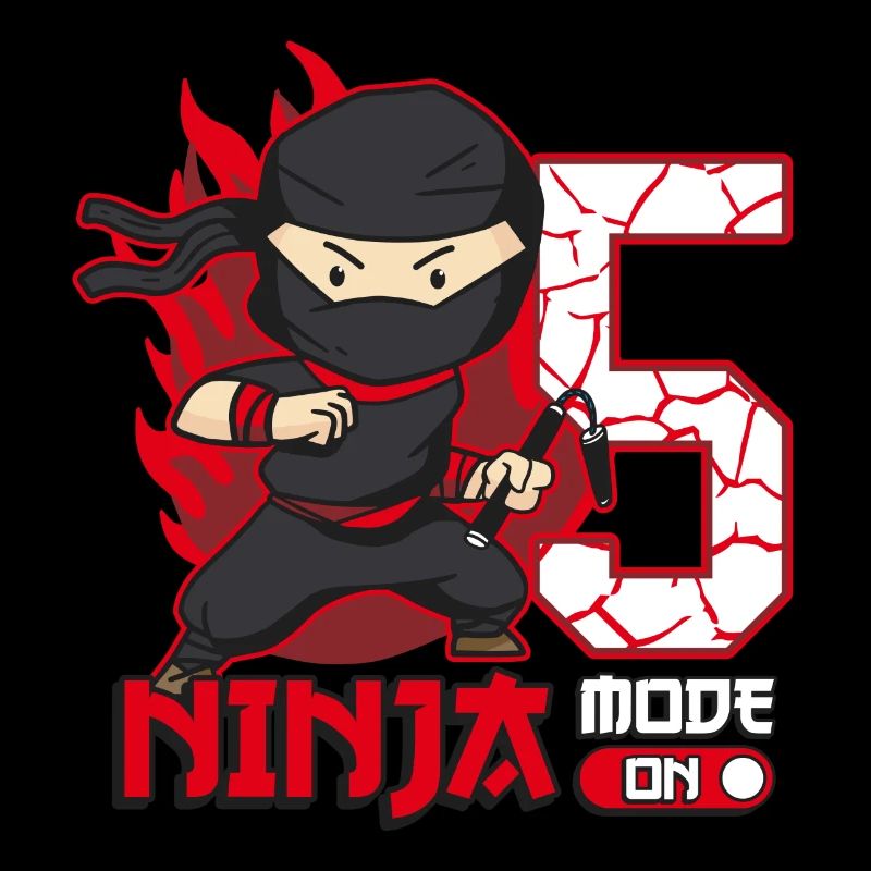 5ème anniversaire Ninja Mode Sur garçon de 5 ans