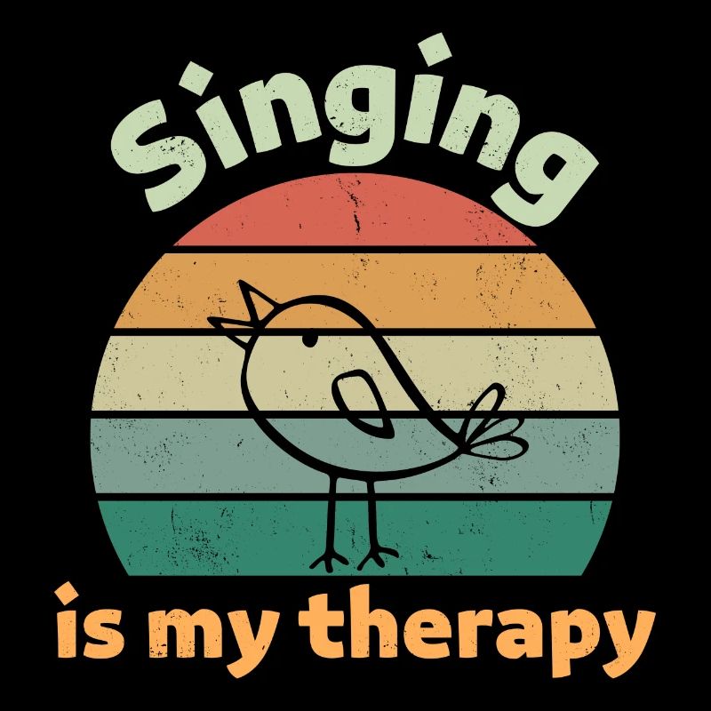 Singing is my therapy! retro hell