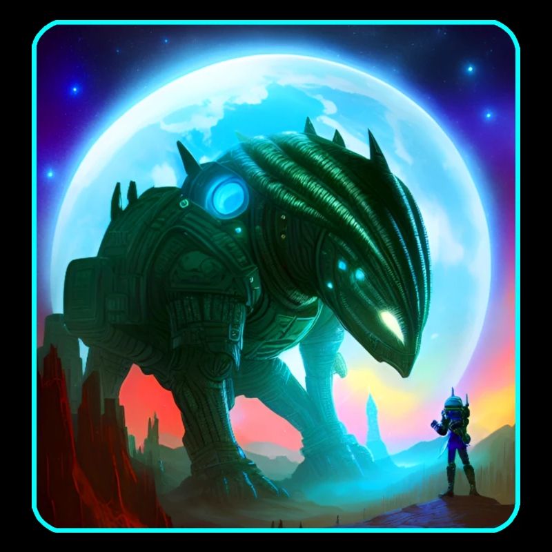 Astronaut and Alien Machine