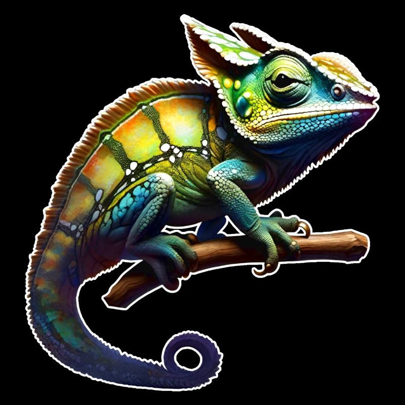 Caméléon camouflage cool