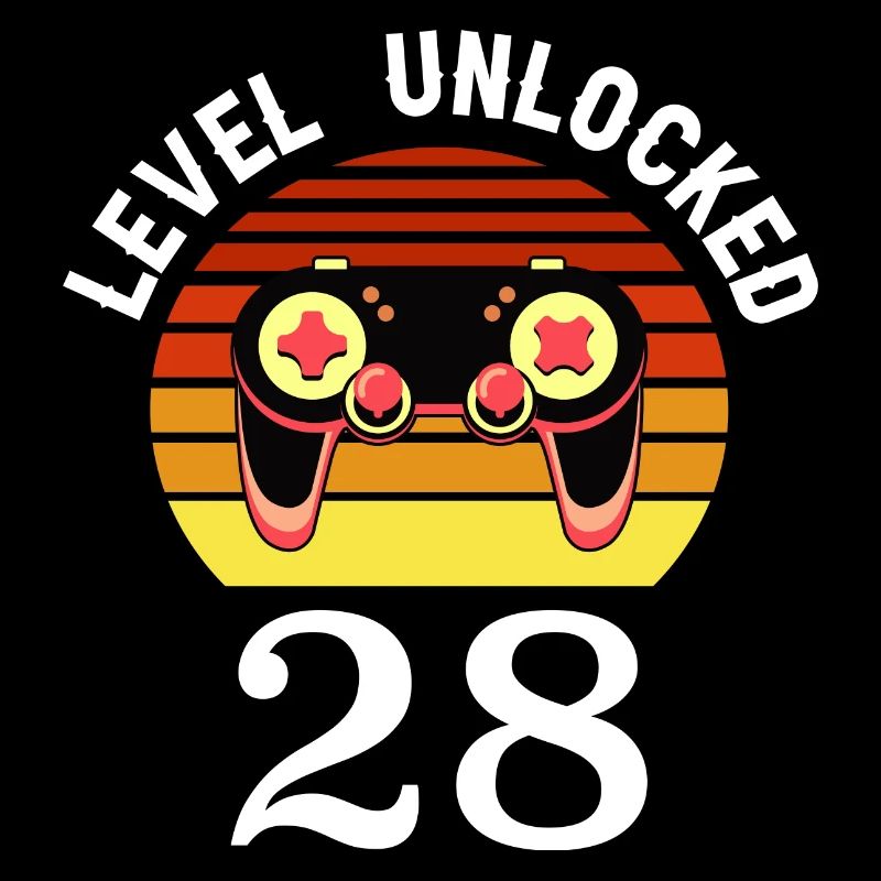 Niveau 28 débloqué 28 Anniversaire 28 ans