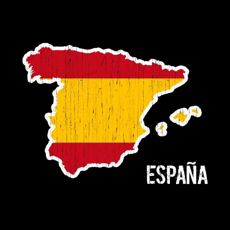Espagne, drapeau, contour, souvenir