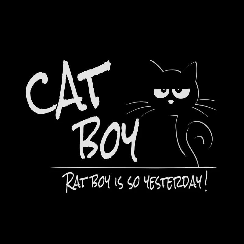 Cat Boy before Rat Boy! Sarcastic Moody Cat